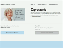 Tablet Screenshot of chorobacrohna.pl